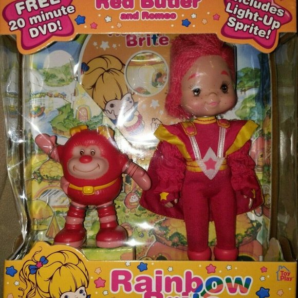 2003 Toy Play Rainbow Brite Red Butler and Romeo w/DVD Mint in Box - Picture 2 of 2